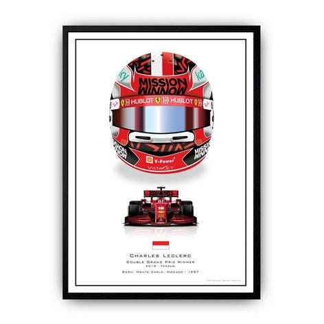 Poster Formel 1 Helme Rennfahrer Gewinner I Deko Print ohne Rahmen-4